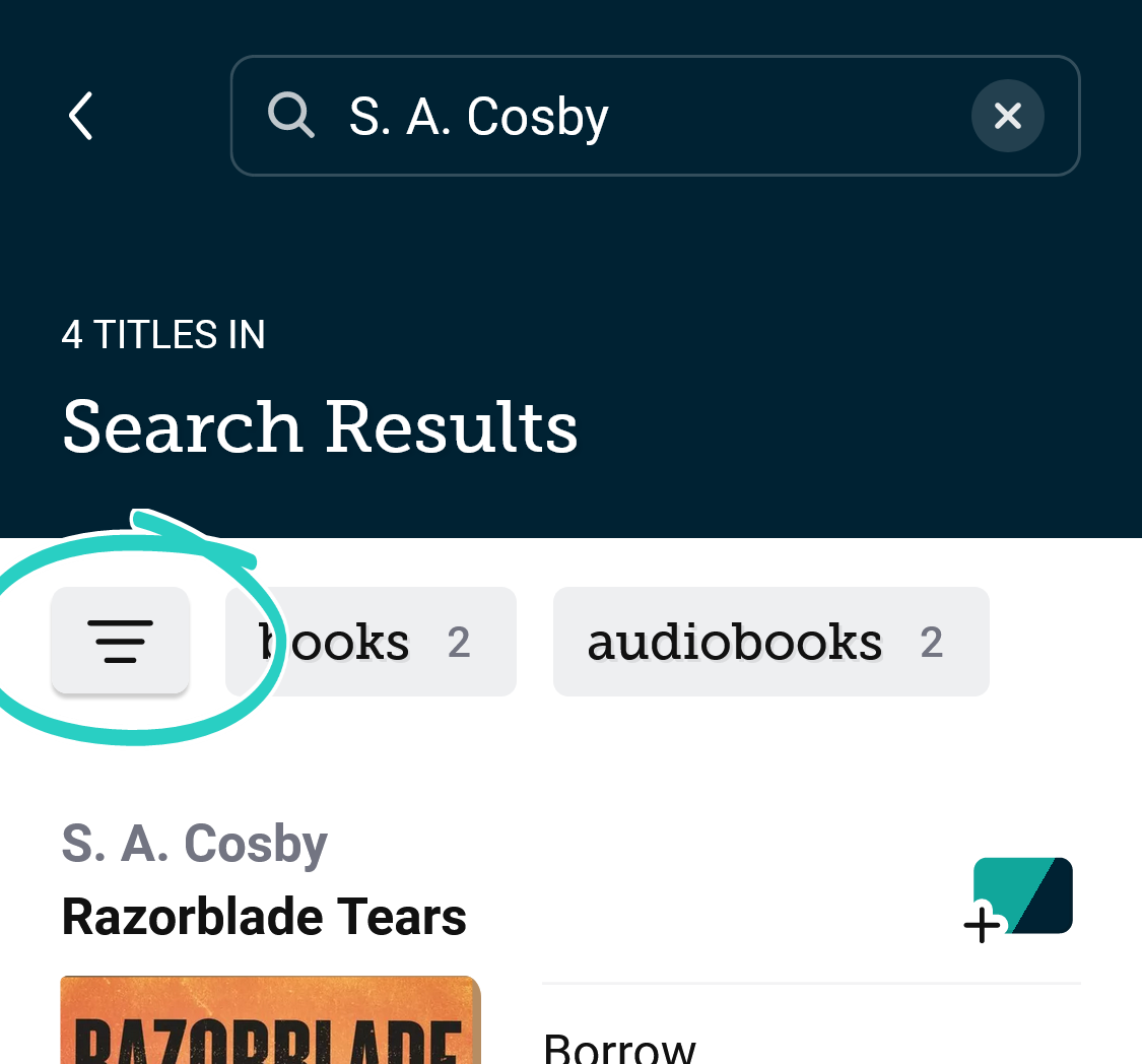 Search results with 4 results, showing titles by the author, but not the desired title